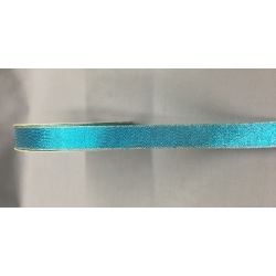 Luster Ribbon Turquoise/ Gold Edge 5/8" 25y.